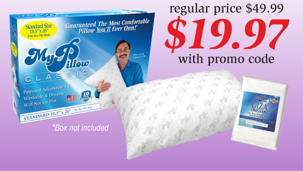 coupon code for my pillow