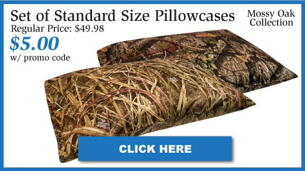 standard pillowcase mossy oak