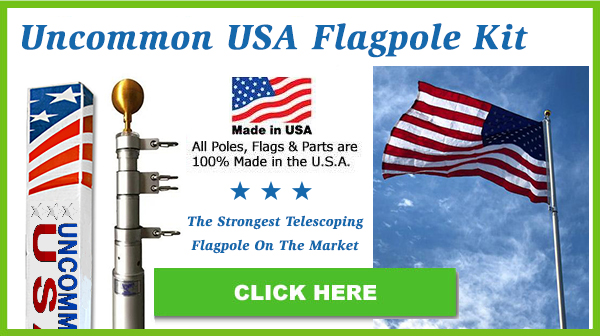 Uncommon Heavy-Duty Telescoping Flagpole