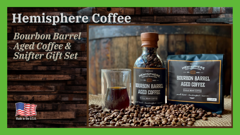 Hemisphere Coffee Bourbon Barrel Gift Set