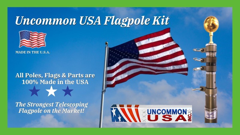 Uncommon USA Flagpole Kit