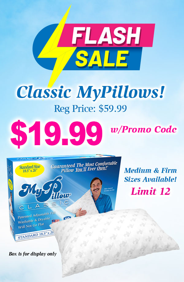 My pillow clearance tv discount code